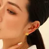 Stud Earrings Hip Hop Punk For Women Trend Simple Golden Ear Bones Clip Rock Girl Disco Party Fashion Jewelry Accessories Gifts