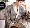 Bata para mujer M5XL Kimono de gran tamaño para hombre Camisón con estampado de verano Albornoz de satén Bata de manga larga para el hogar Ropa de dormir Ropa de dormir 231102