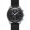 aaa heren- en dameshorloge ome co merk biokeramische planeet maan multifunctionele Quarz chronograaf missie kwik 42 mm nylon band luxe horloge limited edition