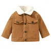 Giubbotti Autunno Inverno Moda coreana Casual Born Girl Boy Vestiti Warm Fleece Capispalla Giacca infantile Cappotto per bambini Abbigliamento per bambini BC757