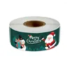 Embrulho de presente 120pcs/roll adesivos de feliz natal