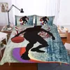 Bedding Sets Bedclothes Printed Fashion Trends Duvet Cover With Pillowcase Men's Bedcover Luxury Reactive Printing Modern Quilt