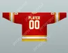 Maillot de hockey personnalisé ATLANTA FLAMES 1973-80 rouge surpiqué S-M-L-XL-XXL-3XL-4XL-5XL-6XL
