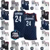 2023 Final Four UConn Huskies Basketball Jersey 24 Hawkins Adama Sanogo Joey Calcaterra Donovan Clingan Paige Bueckers Andre Jackson Jr. Tristen Newton Nika Muhl