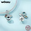 Loose Gemstones WOSTU 925 Sterling Silver Coffee Hanging Bead Basketball Pendant Leisure Charms Fit Orignal & Bracelet Necklace Jewelry Gift