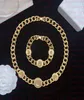 Fashion Designer Necklaces V Pendant Banshee Head 18K Gold Plated Bracelets Earrings Rings Birthday Festive Engagement Gifts V127467553