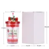 10 OZ Christmas Cups Double Layer Plastic Tumbler With Lid and Straw Christmas Water Bottles