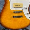 Vendita calda Sunburst colore Chitarra elettrica Tastiera in palissandro Pickup P90 di alta qualità Lavoro manuale Guitarra