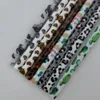 9inches Leopard PP Straws Wholesale Blanks 50st Pack Stright Straw för 20oz 30oz Tumblers Domil