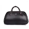 Duffelpåsar PU Cabin Boarding Bagage Rolling Bag with Wheels Travel Trolley On For Men Wheeled