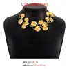 Correntes boêmio folha pingente colar brincos para mulheres meninas vintage cor de ouro personalizado colares jóias presentes de festa 2023