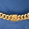 Maßgeschneiderte Herren-Halskette aus 18 mm S925-Silber, 10 Karat, 14 Karat, 18 Karat, massivem gefülltem Gold, gelbe Miami-Kubanische Gliederkette für Herren