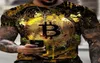 Męskie koszulki Tshirt Crypto Walus Traders Gold Coin Cotton Shirts6670674