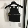 Cotton Fabric Sport Top Women Sleeveless Tanks Tops U Neck Knitted Vest Woman Gym Fitness Vests