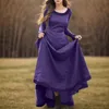 Casual Dresses Medieval Gothic Cosplay Costumes Renaissance For Women Halloween Carnival Party Long Dress Sleeve Robe