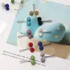 Brooches 12Pcs Muslim Hijab Scarf Safety Pin Clips Rhinestone Ball Brooch Fashion Jewelry