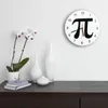 Relógios de parede Geek Nerd Math Chic Pi Número Relógio Home Decor Reloj Pendurado Relógio Duvar Saat