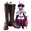 Costumi Catsuit Ao No Blue Exorcist Mephisto Pheles Scarpe Cosplay Stivali marrone scuro Dimensioni personalizzate