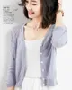 Women's Knits Pink Love Summer Cardigans For Women Half Short Long Sleeves Thin Knitwears Tops Sweater Jacket Ice Silk Korean Fashion Blouse