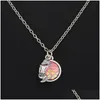 Arts And Crafts Mermaid Scale Halskette Fish 12 Color Dainty Pendant Shimmery Jewelry Drop Delivery Home Garden Dhf09