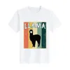 T-shirts pour hommes Graphic Retro Kawaii Shirt Llama Vintage Jersey Anime Top Mens Harajuku T-shirt
