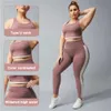 Lu Lu Yoga Lemon Algin Completo da donna Completo da donna Plus Size Allenamento Oufit Ragazza curvy Reggiseno sportivo Leggings da palestra Elastico 2 pezzi Completo fitness Taglia grande Lady Activewear LL Align gym c