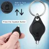 Anahtar zincirli el feneri LED Keychain Işık Mini El feneri rozeti ışıkları Yuvarlak halka pilli hemşireler için Beyaz Işın Kabuğu