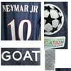 Altri tessili per la casa Tessili per la casa 2022 Partita indossata dal giocatore Emissione Super Star Ligue 1 e Ucl Maillot con sponsor capra Nome personalizzato Numero S Dh0My