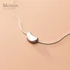 Modian Link Chain Necklace for Women Fashion 925 Sterling Silver Bean Simple Pendant Necklace Fine Jewel Girl Gift 2106192651