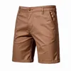 Heren shorts Summer Cotton Mid Rise Luxe Casual Business Social Shorts Chino Classic Fit heren shorts 230404