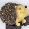 Novelty Lighting Solar Garden Lawn Light Hedgehog Resin Ground Lamp Waterproof Outdoor Courtyard Landscape Spotlight LED Stakes Lighting Decor P230403