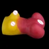 Andra massageföremål Geeba Red Silicone Male Masturbator Cup Sex Products Real Vagina Men Pussy Realistic Big Breast Wide Hip Masturbate för vuxen Q231104