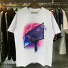 Erkek T shirt Baskılı Moda erkek Siyah beyaz T-shirt En Kaliteli Pamuklu Rahat Tees Kısa Kollu Lüks Hip Hop Streetwear Tişörtleri Artı Boyutu