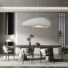 Pendant Lamps Nordic Minimalista Wabi-Sabi Vento Luzes LED Pingente Restaurante Bar Lustre Home Decor Sala De Jantar Quarto Pendurado Lum