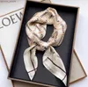 20style 70 cm Designer Letters Print Floral Silk Scarf Hoofdband voor vrouwen mode lange handgreep tas sjaals Paris schoudertas Bagage lintkop wraps