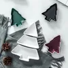 Dinnerware Sets Christmas Tree Shape Candy Snack Camping Cutlery Seasoning Plate Bandejas Para Comida