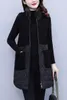 女性のベスト毛皮のような女性のウエストコート2023秋の冬ファッションミッドレングスベストジャケット韓国のノースリーブアウトウェアジャケタM1189