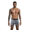 Underpants 4 Pcs Boxing Underwear Men's Boxer Large Cotton Underwear Print Calzoncillos Hombre Shorts Bokserki Meskie Underwear Set Underwear 230404