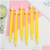 Stylos à bille en gros 36 pcs / lot 0,5 / 0,7 mm banane cactus crayon mécanique mignon carotte Matic Ding stylo école écriture fournitures Sta Dhp1Q