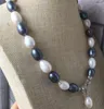 Catene Gioielli di moda Splendido ciondolo collana di perle multicolore barocco da 14-15 mm del Mare del Sud da 18 pollici