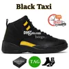 12S MEN BASKERBALL SHOINE JUMPMAN 12 MENS TARDERS Black Taxi Flu Game Hyper Royal Royaly Taxi Nylon Michigan Gym Sneakers Red Sports Sneakers