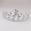 Hair Accessories Trendy Headwear Girls Love Heart Crown Bridesmaid Flower Wedding Jewelry Kids Crystal Tiara Korean Comb