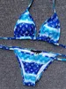 Projektantki stroju kąpielowego Kobiety w stylu stringi vintage mikro pokrywka dla kobiet bikini zestawy kąpielowe drukowane kostiury kąpielowe letnie plaż