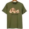 Mens Tshir Men Shir Pelm Angle Designer Shirs Shirs EE Bear Prined Summer Färgglada Ani -Wrinkle -Shir S Animal Prin -Shirs Luxury