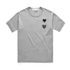 Desiger Hommes T-shirts Coton Respirant cdg Femmes t-shirts Commes Des Broderie Double Coeur Hommes T-shirts Imprimer Coeur avec Abeille Chemise Manches Blanc Été Tenue Décontractée