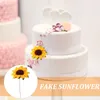 Dekorativa blommor 100 PCS Candy Box Simulated Sunflower Wedding Favors Paper Festive Bouquet Gift