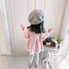 Robes de fille 2023 Baby Girls Plaid Tricking Robe For Christmas Party Winter Cardigan Children Children Fashion Kid Pull