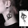 5 PC Tatuaggi temporanei Impermeabile Adesivo tatuaggio temporaneo Old School Flash Tatoo Serpente scuro Scorpione Braccio polso Tatto falso per Body Art Donna Uomo Z0403