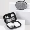 Storage Bags 1 Pc Digital Bag Portable Data Cable Box Solid Color Charger Power Cord Hard Drive Protective Cover