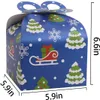 Juldekorationer Kraft Goody presentförpackningar 24 Xmas Party Paper Treat Candy med Bow för Favor Drop Delivery AMODQ